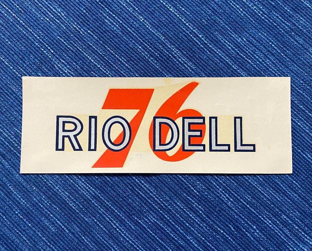 Vintage Union 76 Oil Rio Dell California Water Decal Gas Station Travel Souvenir